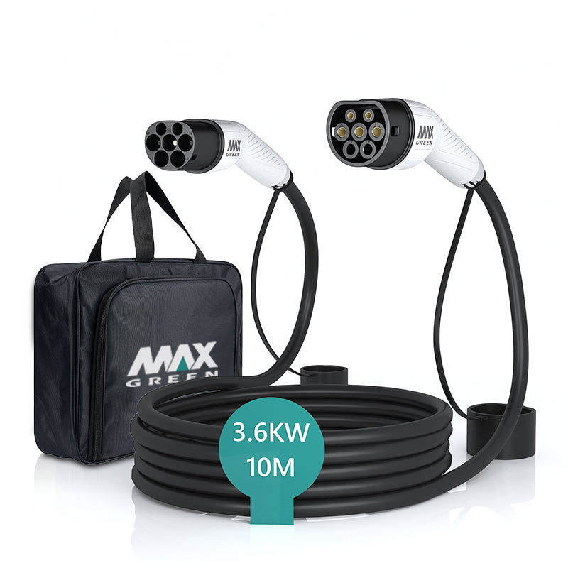 MAXGREEN Cable de carga EV&PHEV tipo 2 a tipo 2 | 16A | 3.6KW |