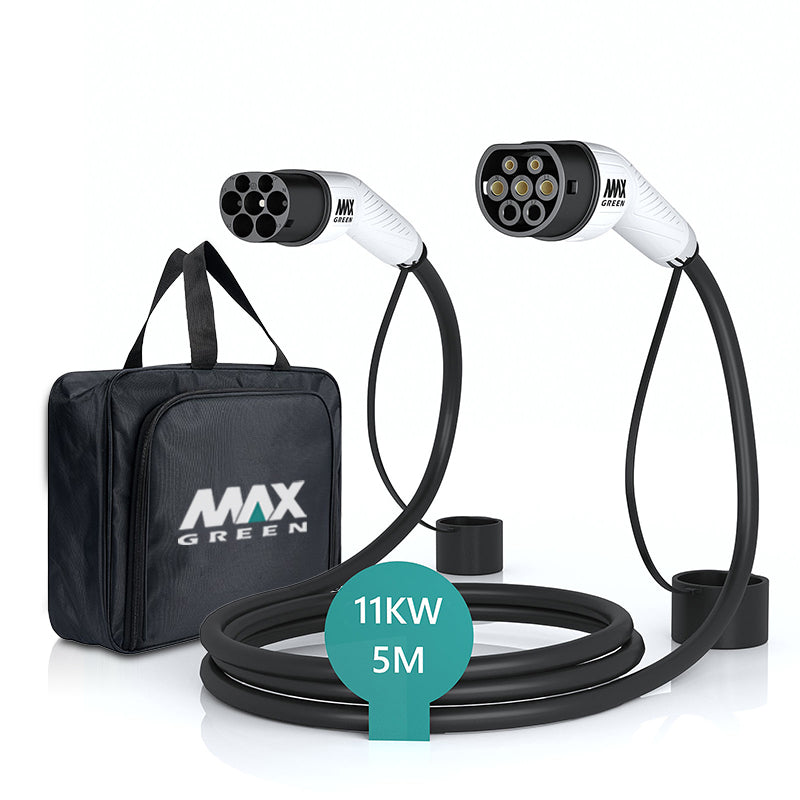 MAX GREEN Cable de carga EV&PHEV tipo 2 a tipo 2 | 16A | 11KW |